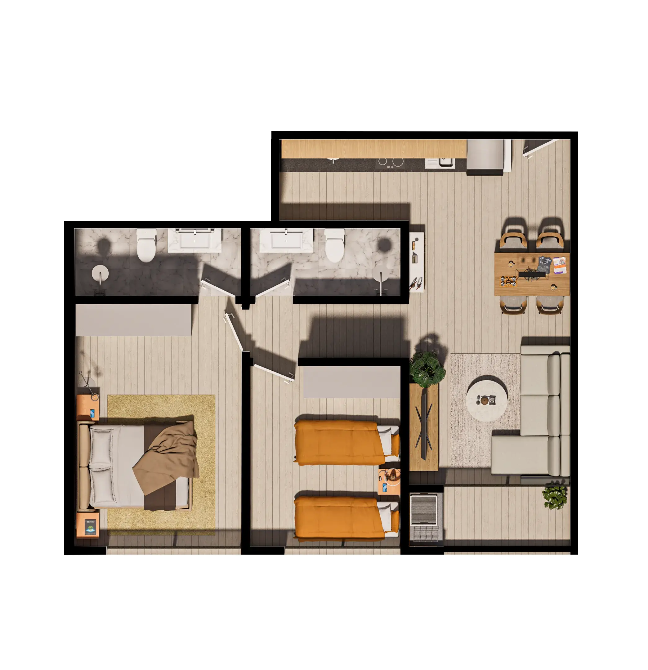 2-DORMITORIOS-PLANTA